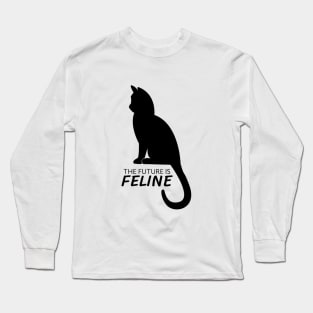 Cat - The future is feline Long Sleeve T-Shirt